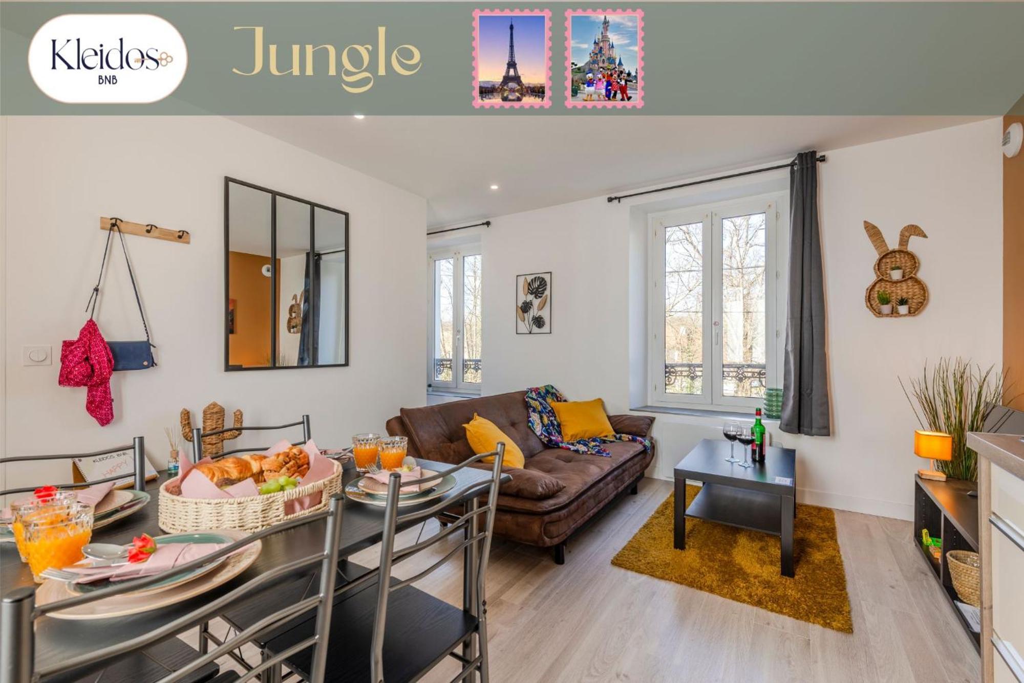 Jungle - Magnifique Appartement Avec Parking Prive - Paris-Disney & Cdg A 25 Minutes Pomponne 外观 照片